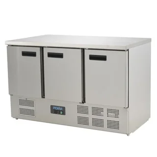 Professional Refrigerated Table 3 Doors Series G 368 Litres
