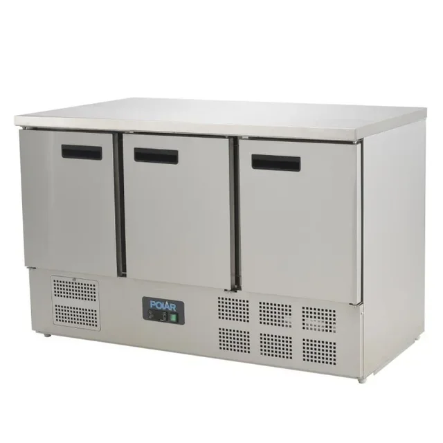 Professional Refrigerated Table 3 Doors Series G 368 Litres