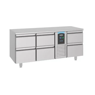 Banco Refrigerato da Appoggio GN 1/1 con 6 Cassetti - Capacità 474 Litri