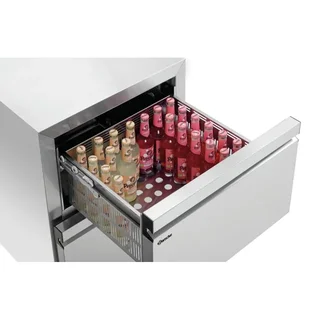 Professional Refrigerated Table 2 Doors + 2 Drawers - Width 600 x Depth 600 mm
