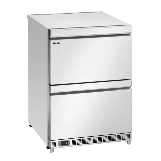 Professional Refrigerated Table 2 Doors + 2 Drawers - Width 600 x Depth 600 mm
