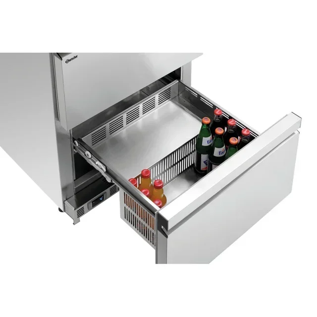 Professional Refrigerated Table 2 Doors + 2 Drawers - Width 600 x Depth 600 mm