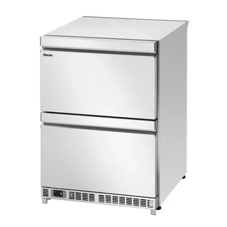 Professional Refrigerated Table 2 Doors + 2 Drawers - Width 600 x Depth 600 mm