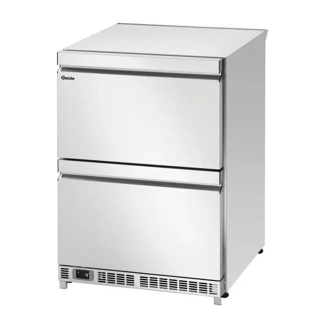 Professional Refrigerated Table 2 Doors + 2 Drawers - Width 600 x Depth 600 mm
