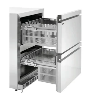 Professional Refrigerated Table 2 Doors + 2 Drawers - Width 600 x Depth 600 mm