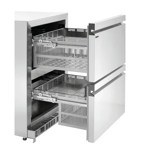 Professional Refrigerated Table 2 Doors + 2 Drawers - Width 600 x Depth 600 mm