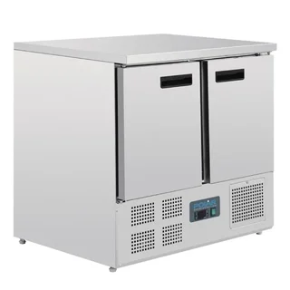 Compact 2-Door Refrigerated Table - 240 Liters