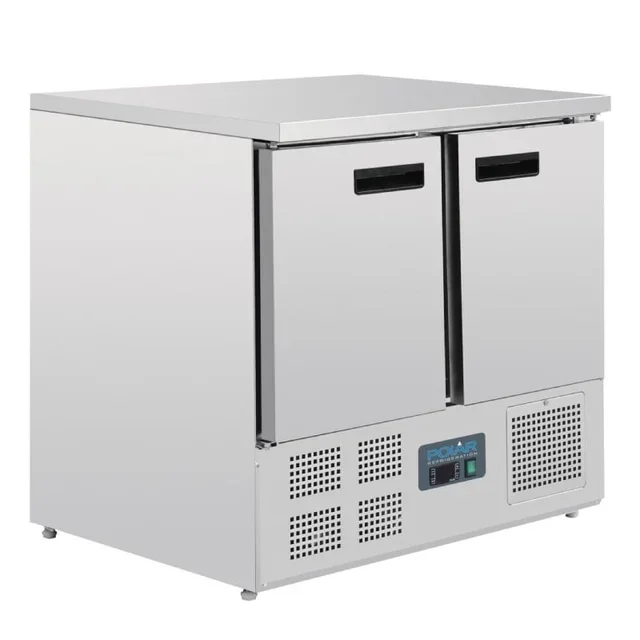 Compact 2-Door Refrigerated Table - 240 Liters