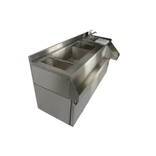 Dreitüriger Kühltisch mit Integrierter Cocktailtheke