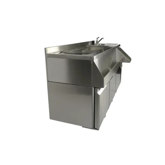 Dreitüriger Kühltisch mit Integrierter Cocktailtheke