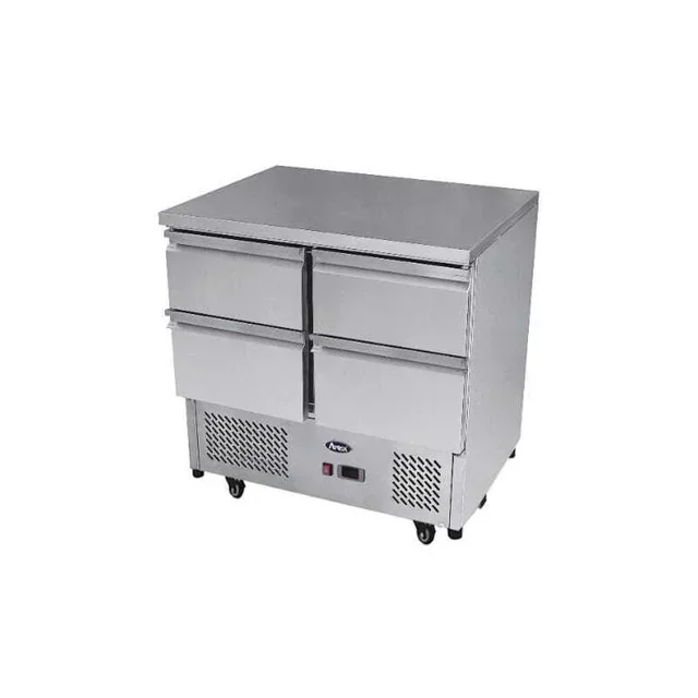 Professional Refrigerated Table 4 Drawers - Compact Model