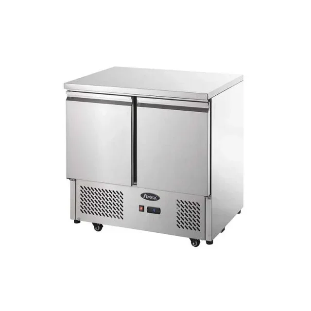 Mesa de Preparación Refrigerada Compacta de Dos Puertas