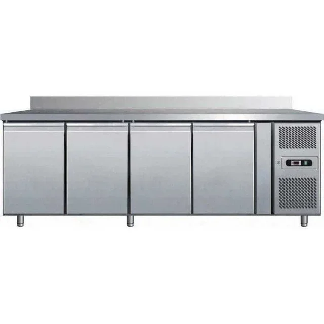 Gastronorm Refrigerated Preservation Table 4 Doors - Stainless Steel Upstand