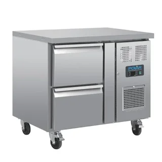 Tavolo Refrigerato Gastronorm 1/1 a Ventilazione Forzata - 2 Cassetti - Capacità 124 Litri - Serie U