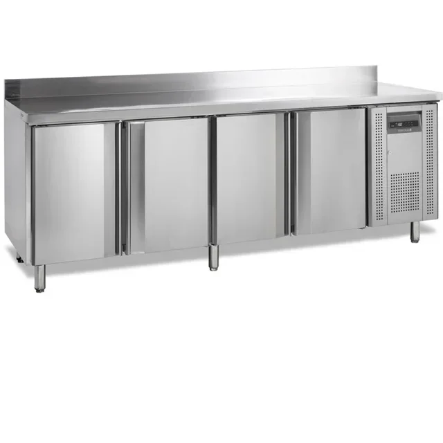 Armadio Refrigerato Negativo 4 Porte 460L con Alzatina - Acciaio Inox Professionale