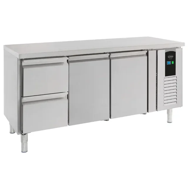 Refrigerated Positive Temperature Preservation Table 2 Doors + 2 Drawers Energy Line - Capacity 291 Liters
