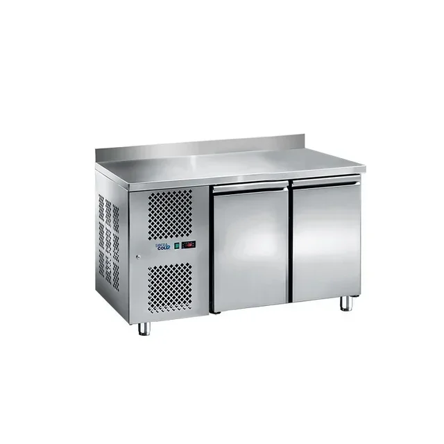 Refrigerated Table 2 Doors Gastronorm 1/1 - Stainless Steel Upstand - Left Side Cooling Unit - Depth 700 mm
