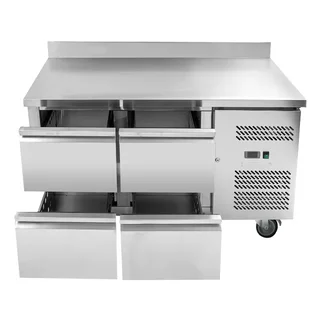 Armário Refrigerado Positivo 4 Gavetas com Painel de Aço Inoxidável