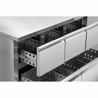 Mesa Refrigerada Positiva Profesional 6 Cajones Gastronorm