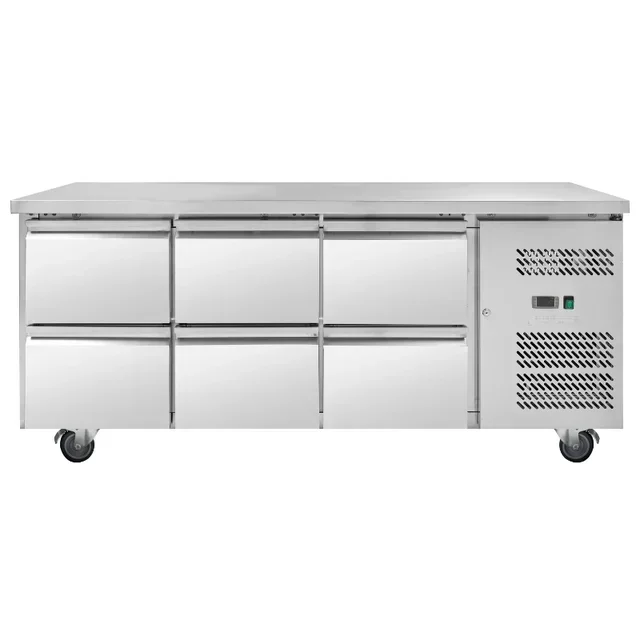 Mesa Refrigerada Positiva Profesional 6 Cajones Gastronorm