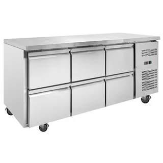 Mesa Refrigerada Positiva Profesional 6 Cajones Gastronorm