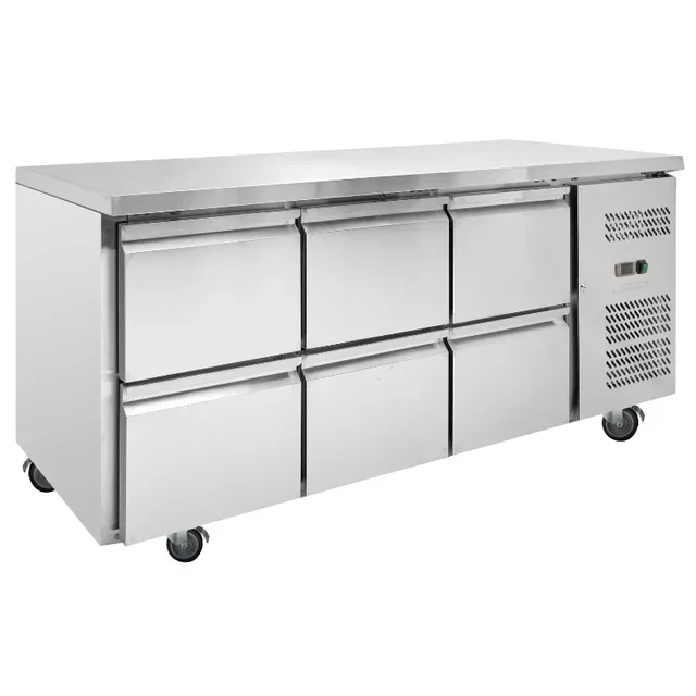 Mesa Refrigerada Positiva Profesional 6 Cajones Gastronorm