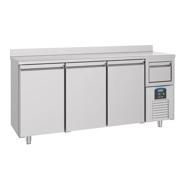 Refrigerated Positive Gastronorm 1/1 Table with Upstand - 632 Liters