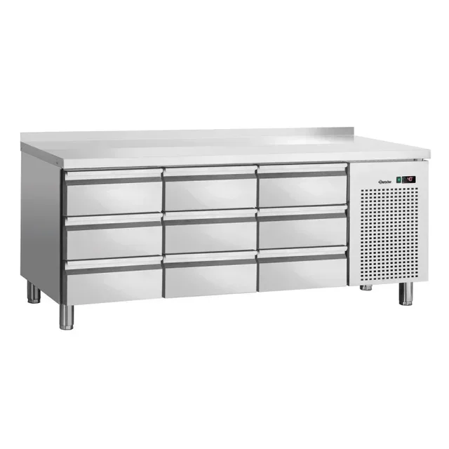 Table Réfrigérée Positive 9 Tiroirs Format Gastronorme GN 1/1