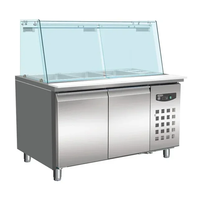 Refrigerated Table 2 Positive Doors 314L - 3 GN 1/1 Pans + 3 GN 1/6 Pans