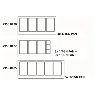 Table Réfrigérée Positive Double Porte - 314 Litres - Compatible 3 Bacs GN 1/1 et 3 GN 1/6