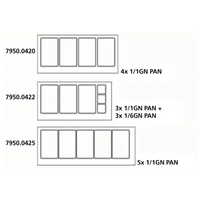 Refrigerated Table 2 Positive Doors 314L - 3 GN 1/1 Pans + 3 GN 1/6 Pans