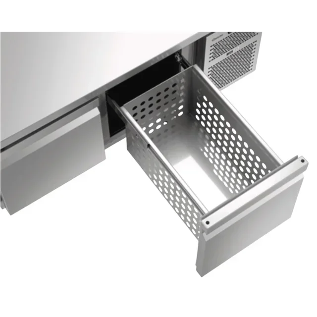 Refrigerated Cabinet Positive Temperature Two-Tone 2 Doors Gastronorm 1/1 on Plinth