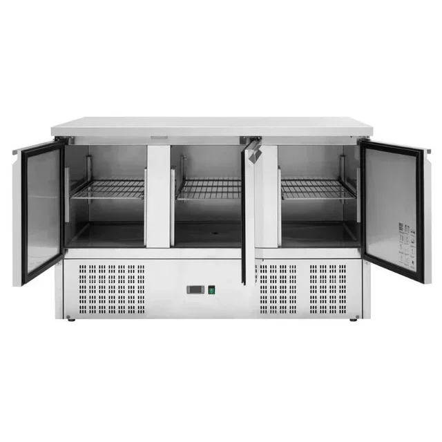 Gekühlte Präsentationstisch 3 Türen Gastronorm 1/1