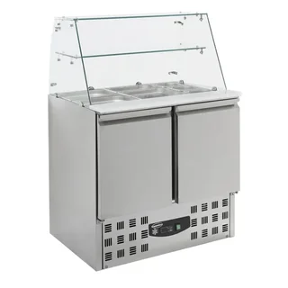Saladette Refrigerata 2 Porte - 240 L - Compatibilità GN 1/1 e 1/6