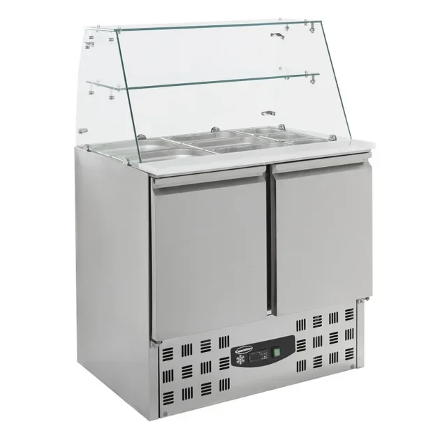 Saladette Refrigerata 2 Porte - 240 L - Compatibilità GN 1/1 e 1/6