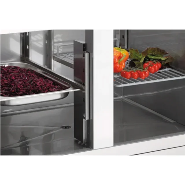 Saladette Refrigerata 2 Porte | 2 Vaschette GN 1/1 + 3 Vaschette GN 1/6
