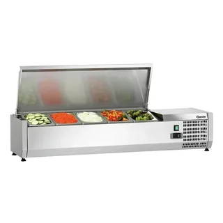 Saladette Refrigerada de Sobremesa Acero Inoxidable - 5 Cubetas GN 1/4
