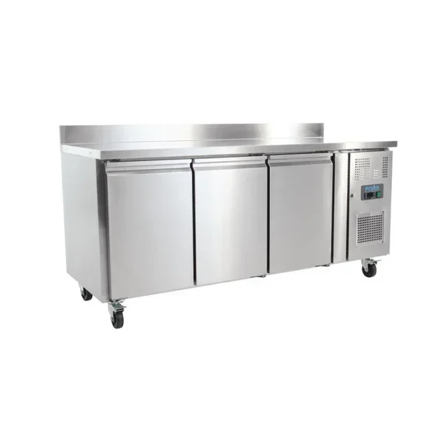 Refrigerated Table 3 Doors with Upstand - Capacity 417 Litres