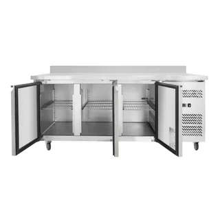 Mesa Refrigerada Profissional 3 Portas GN 1/1 - Profundidade 700 mm com Painel Traseiro