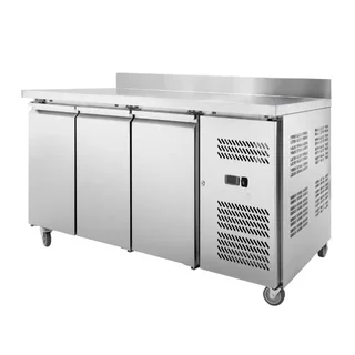 Mesa Refrigerada Profissional 3 Portas GN 1/1 - Profundidade 700 mm com Painel Traseiro