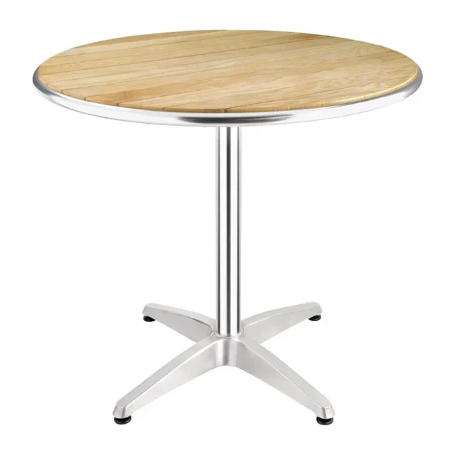 Round Ash Wood Table - Diameter 80 cm