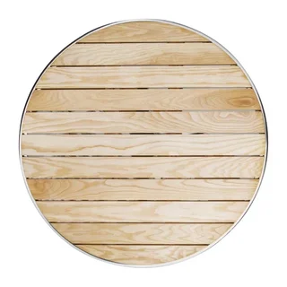 Round Ash Wood Table - Diameter 80 cm