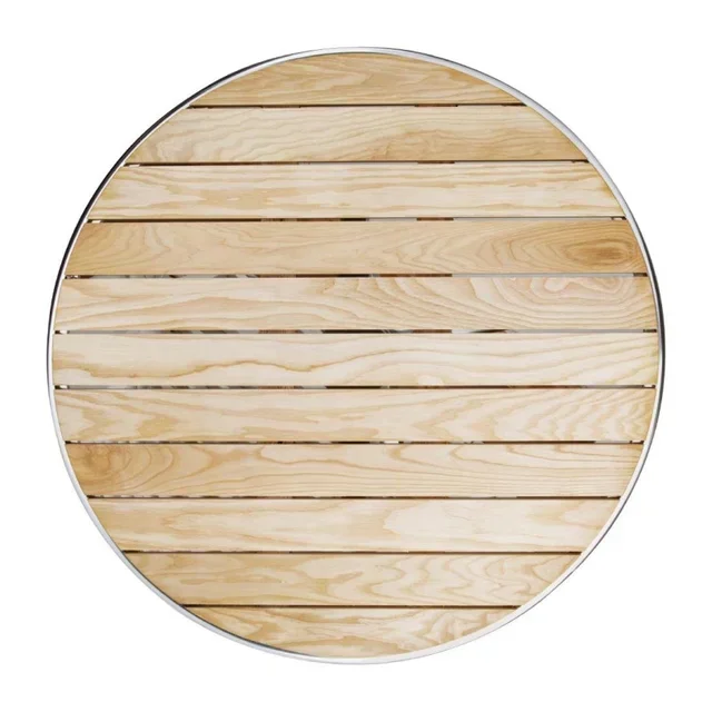 Round Ash Wood Table - Diameter 80 cm
