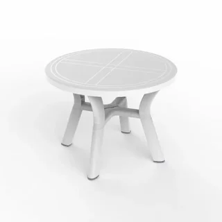 Jazmin Runder Tisch Durchmesser 100 cm Weiß