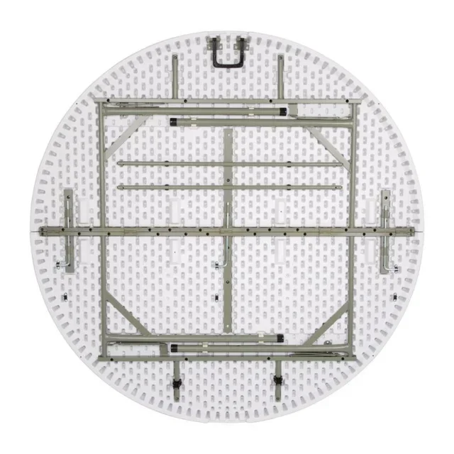 Weißer runder Klapptisch - Durchmesser 1530 mm