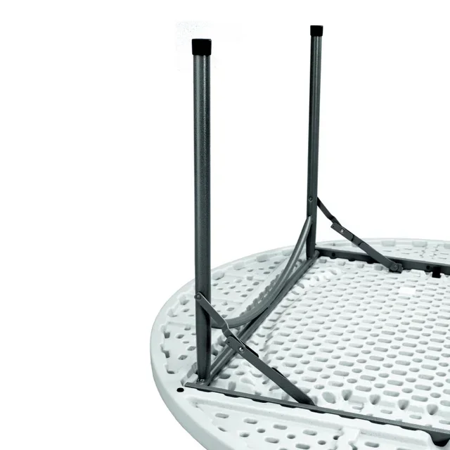 Runder Klappbarer Gartentisch Verdi - Durchmesser 150 cm - Weiße Farbe