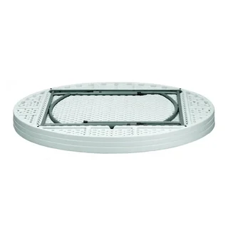 Round Folding Garden Table Verdi - Diameter 150 cm - White Color