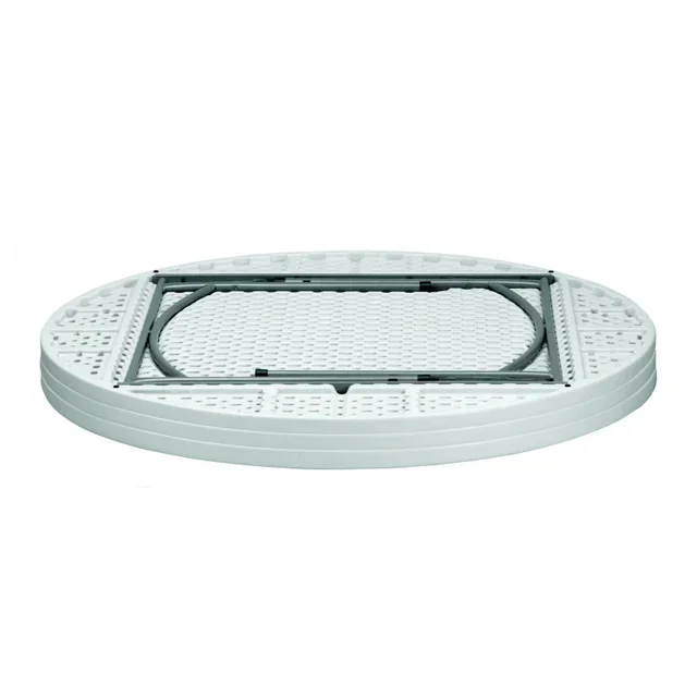 Round Folding Garden Table Verdi - Diameter 150 cm - White Color