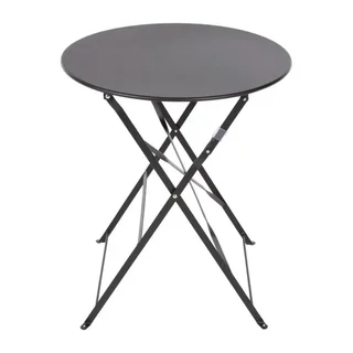 Metal Garden Table - Black Finish