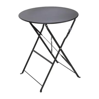 Metal Garden Table - Black Finish